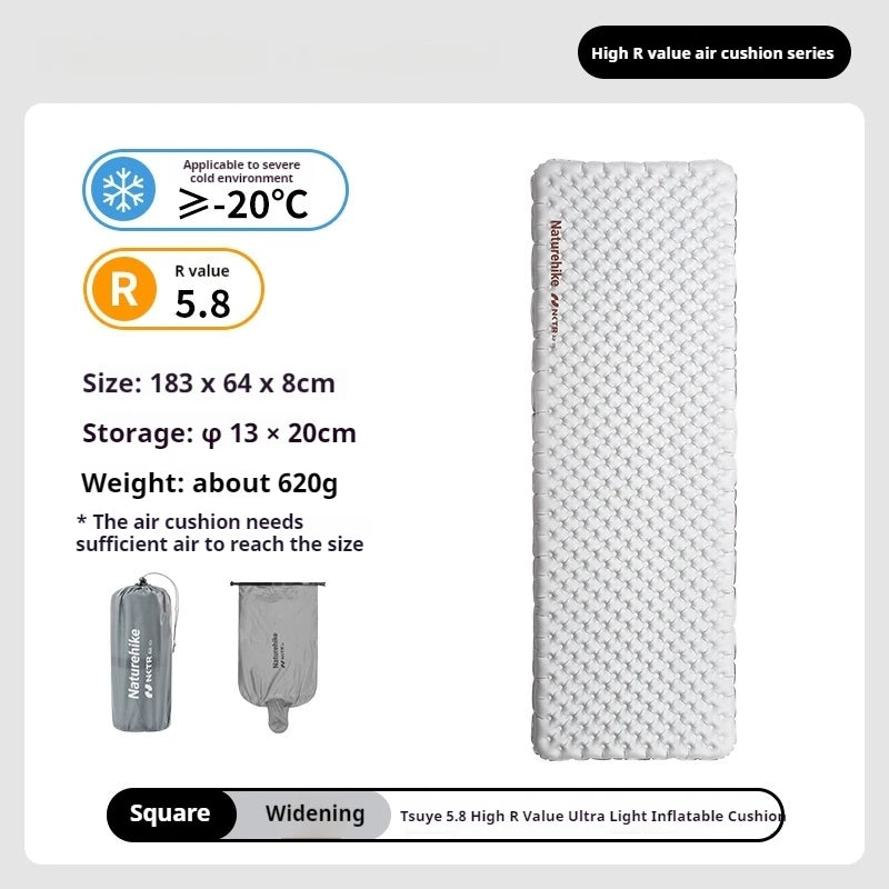 Matelas de camping gonflable isolant épaisseur 7 cm