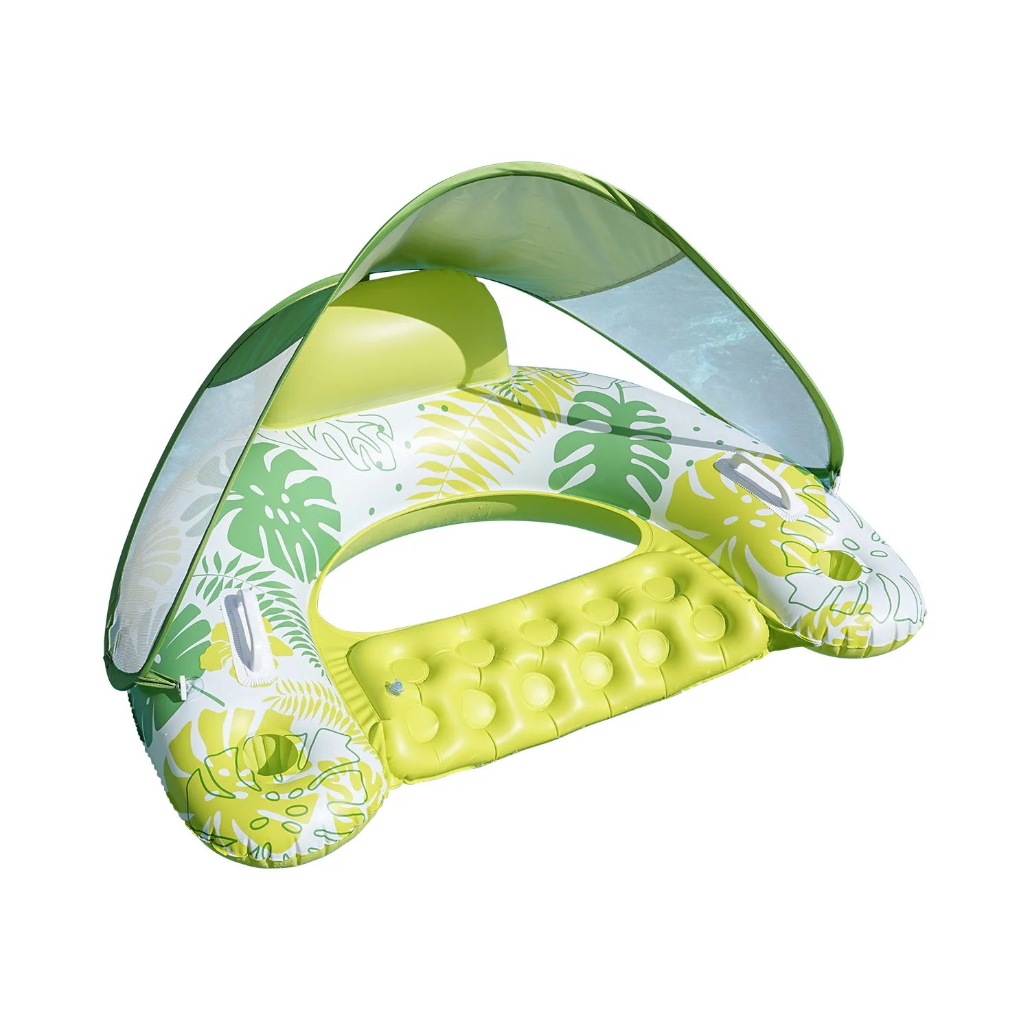 Bouée Gonflable Fauteuil Pare-Soleil en situation extérieure