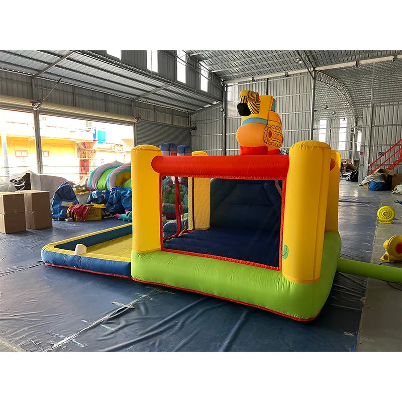 Combo gonflable toboggan camion souffleur inclus extérieur
