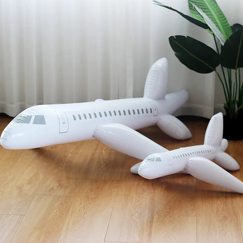 Décoration gonflable avion géant PVC 100 cm vue de face