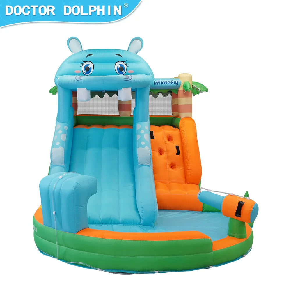 Toboggan gonflable aquatique avec souffleur pour fête d'anniversaire