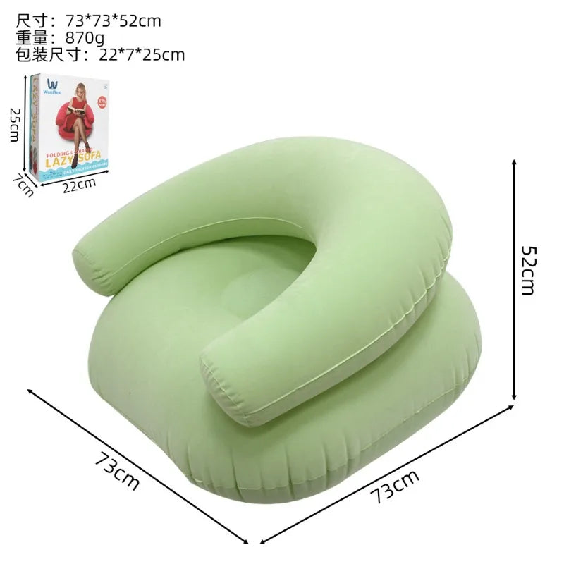 Canapé gonflable PVC, détail de la valve de gonflage