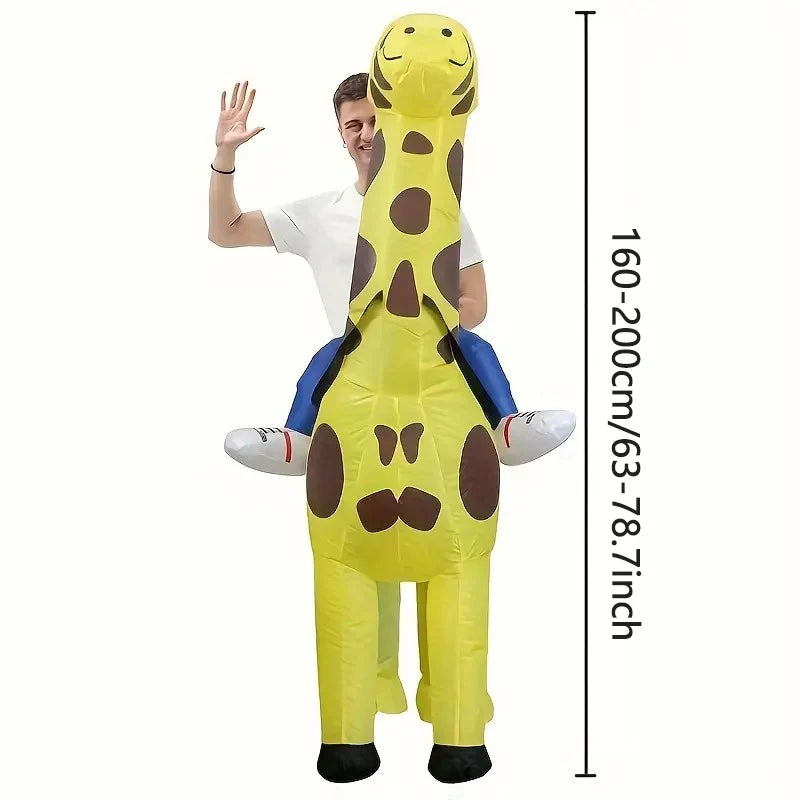 Costume gonflable animal carnaval cosplay girafe