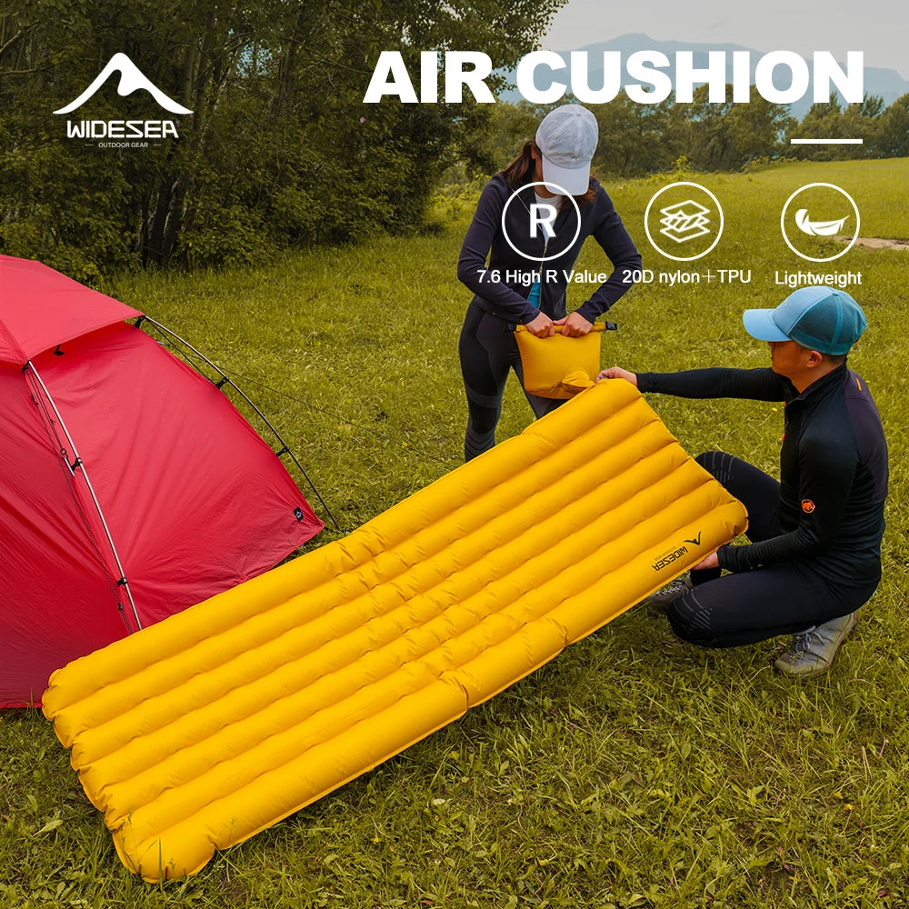 Matelas de camping gonflable isolant pour randonnée