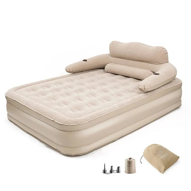 Matelas de Camping Gonflable Dossier - vue d'ensemble