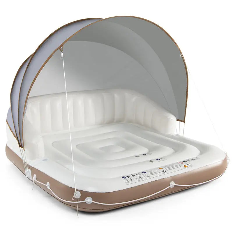 Plateforme flottante gonflable pliée pour le rangement