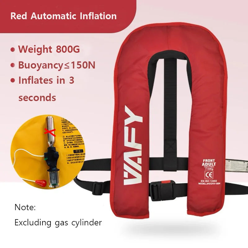 Accessoire Gonflable Gilet Sauvetage Professionnel - gros plan sur le matériau