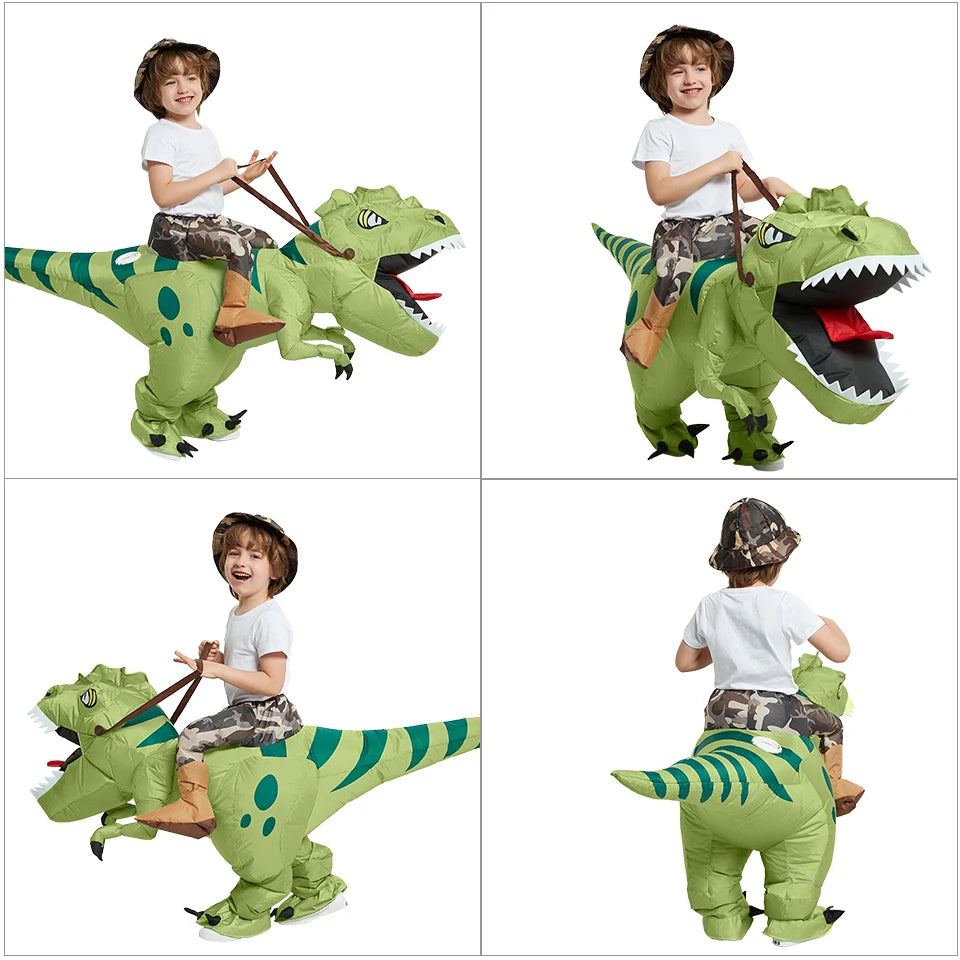 Costume gonflable T-Rex adulte 150-190 cm Halloween