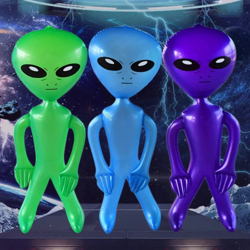 Bouée gonflable alien violet 90 cm piscine
