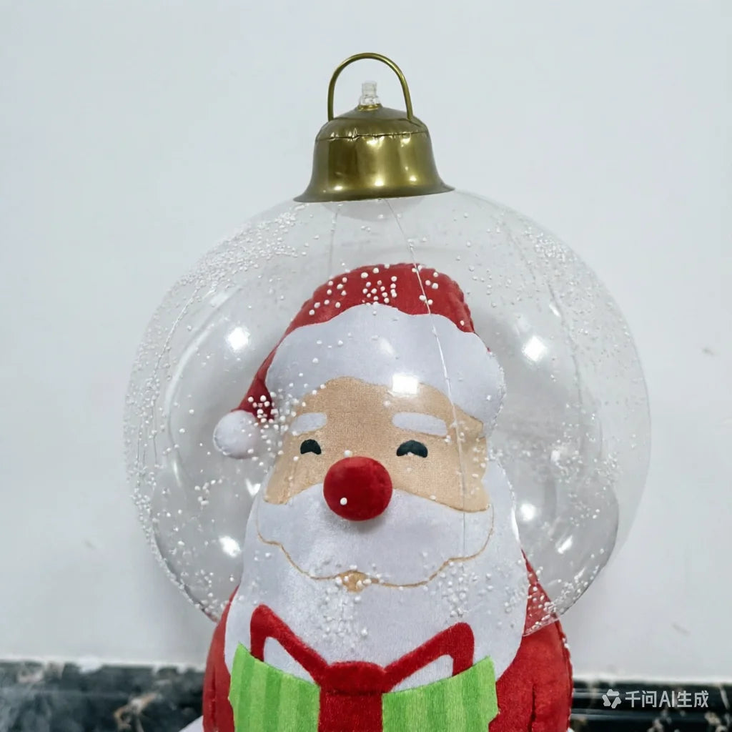 Ornement Noël gonflable suspendu Père Noël cour