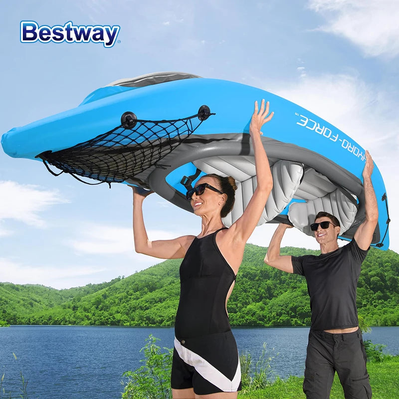 Bateau gonflable kayak duo gonflé prêt à l'usage