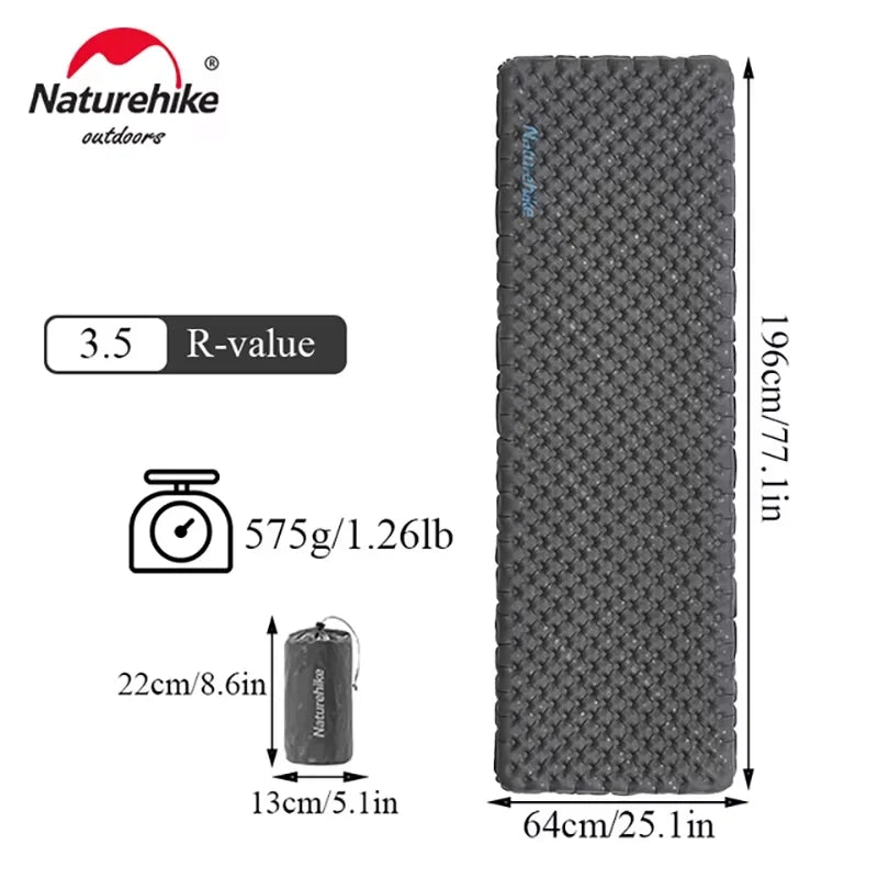 Matelas gonflable ultraléger pour randonnée
