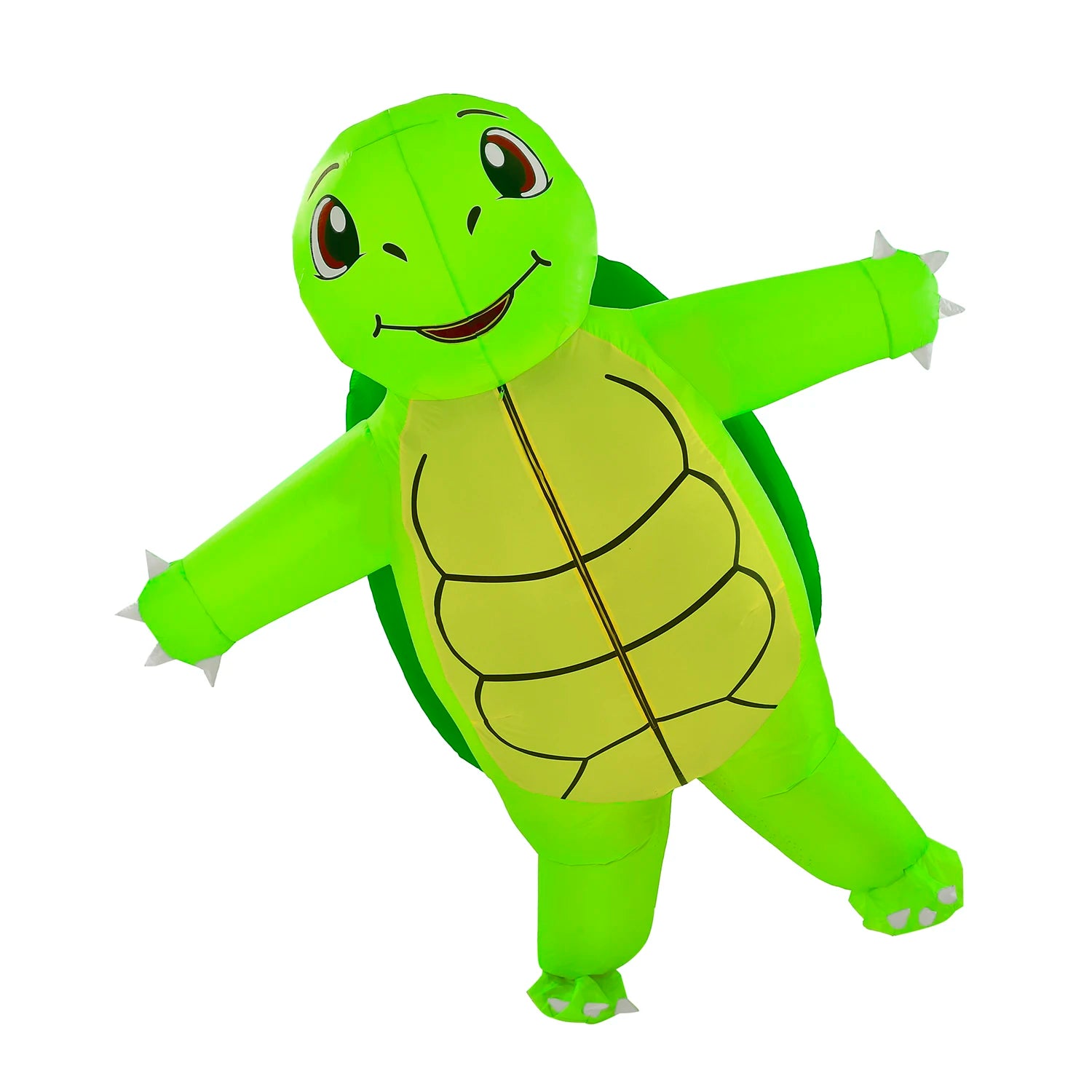 Combinaison gonflable tortue adulte détail