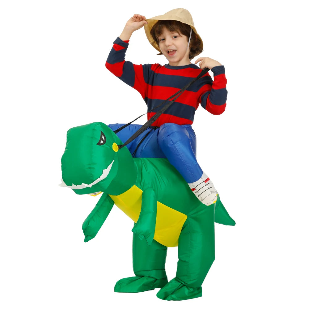 Enfant en costume dinosaure gonflable taille 80-120 cm