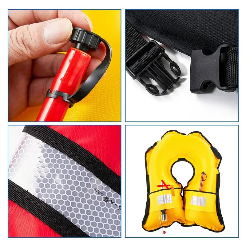 Gilet de sauvetage gonflable en configuration automatique