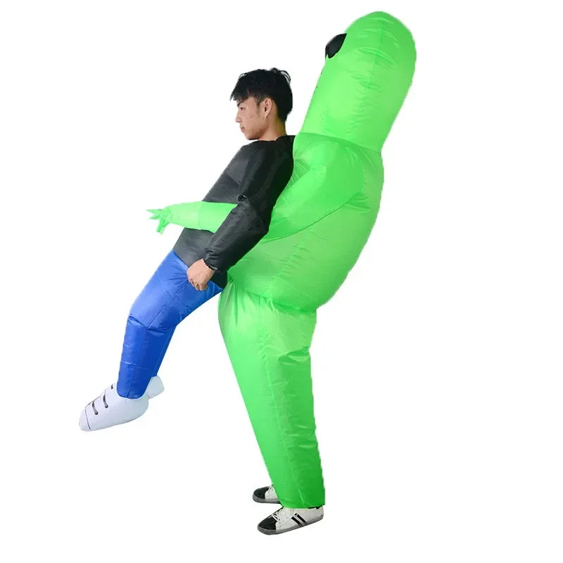 Costume gonflable alien vue de dos