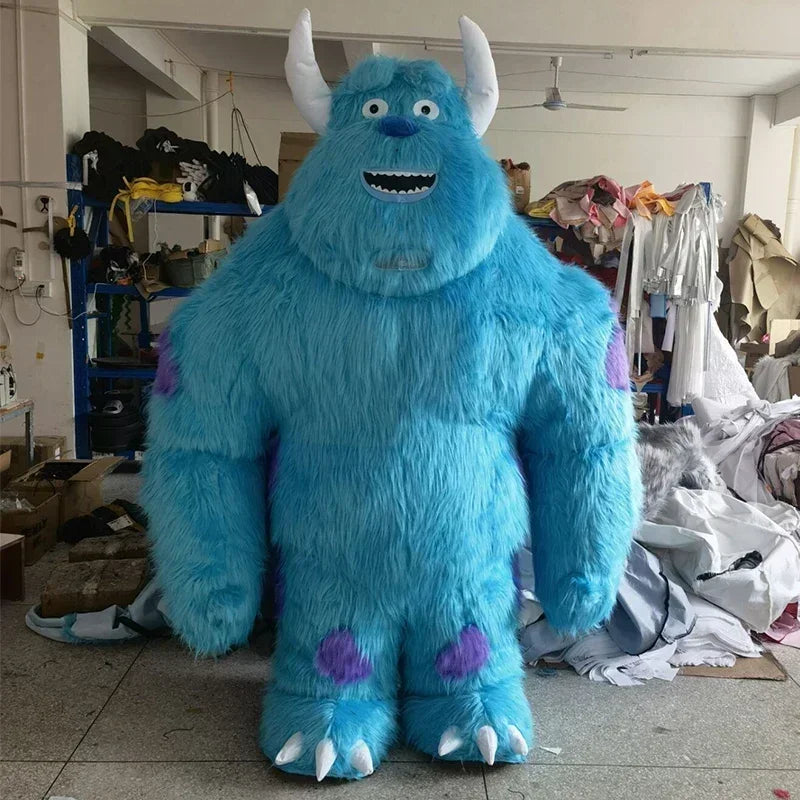 Costume gonflable monstre poilu idéal animation commerciale