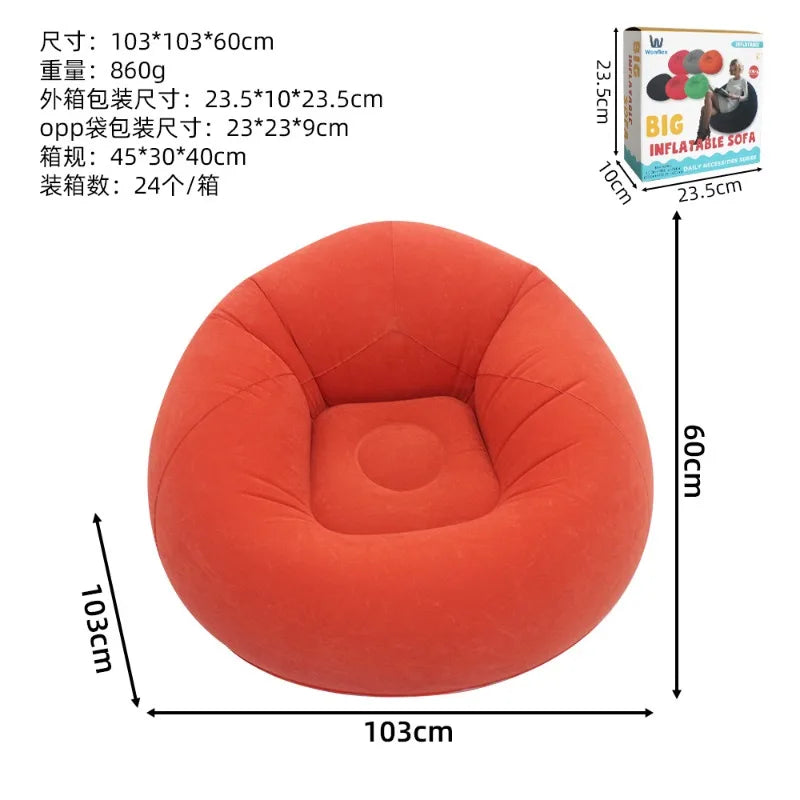Canapé gonflable coloré pour piscine et jardin