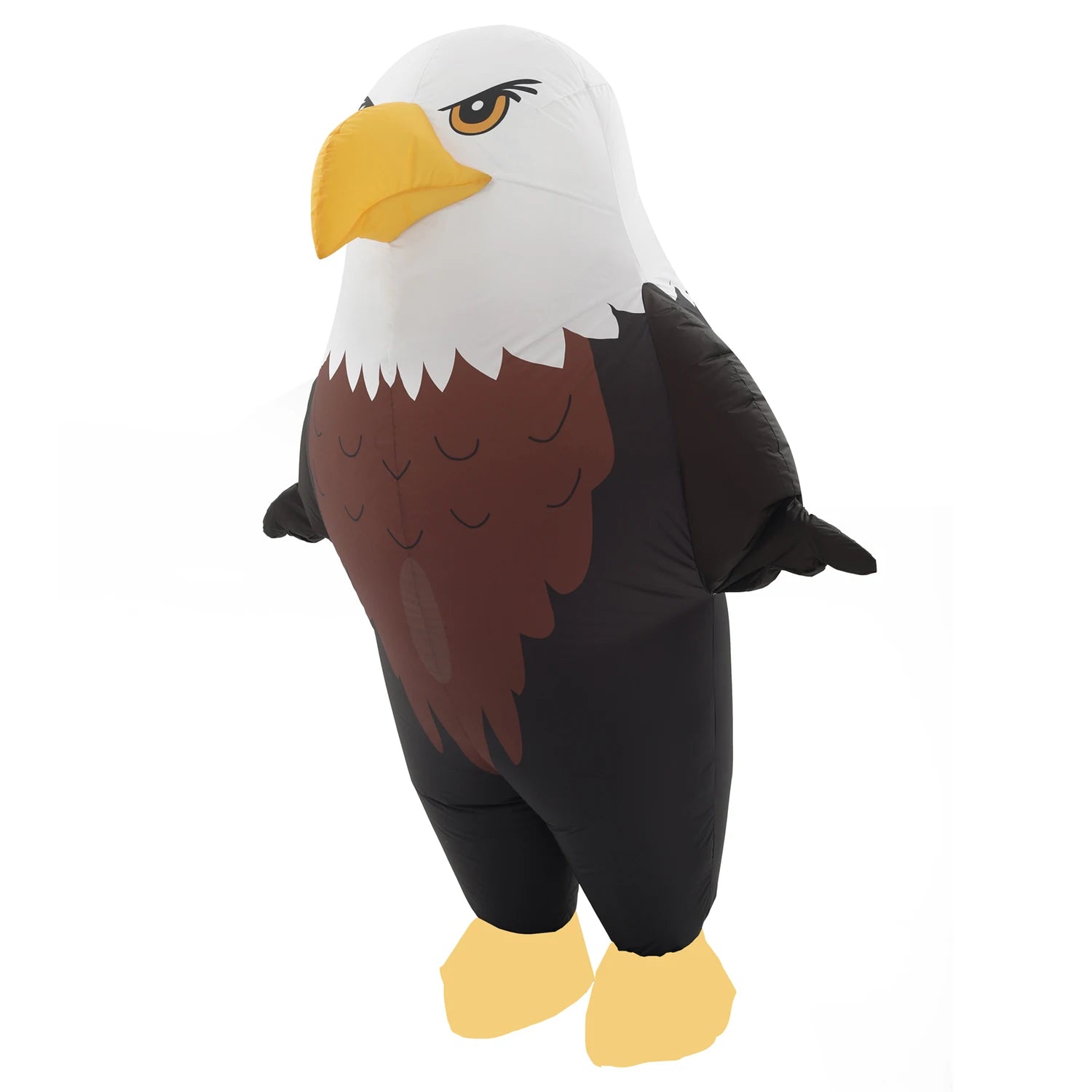 Détail tête géante aigle costume gonflable