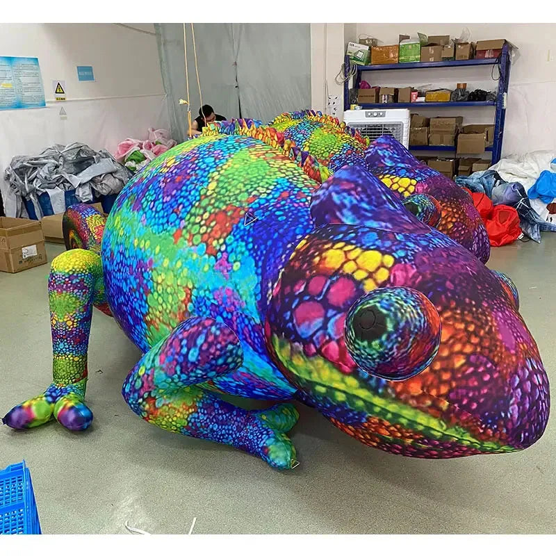 Caméléon gonflable géant pour publicité d'événement