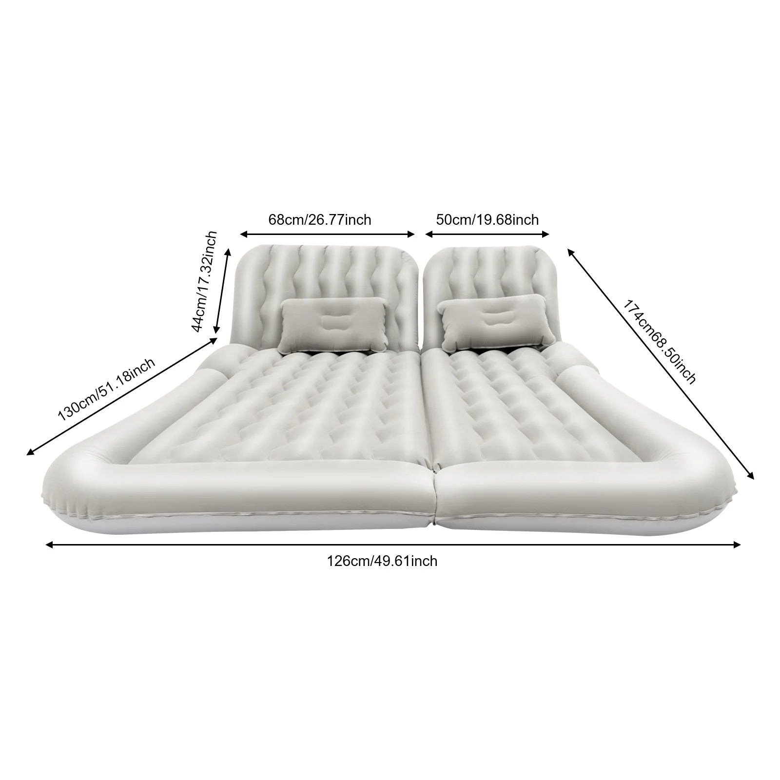 Matelas gonflable gris pour camping