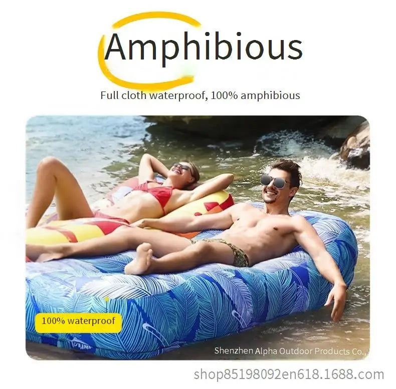 Canapé gonflable respirant usage plage
