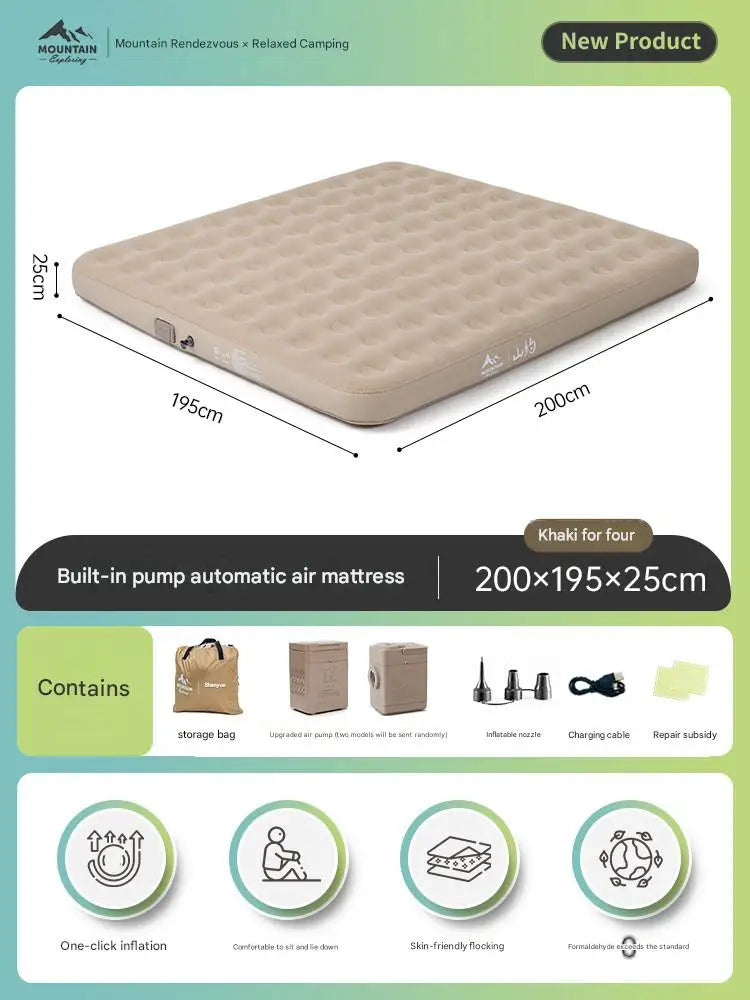Fenêtres et ventilation de la tente gonflable family