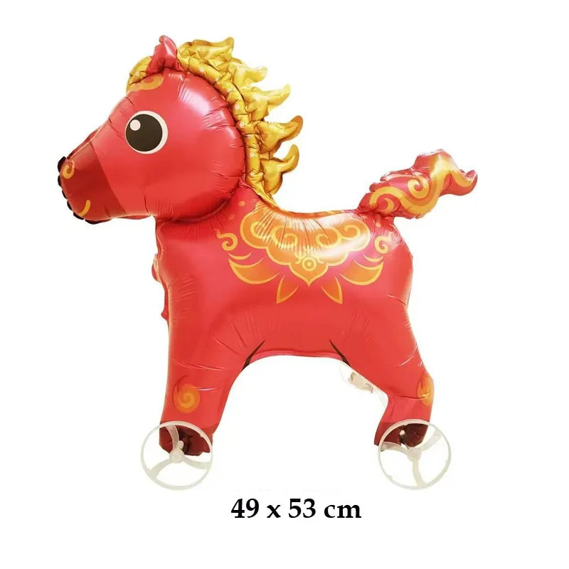 Ballon Gonflable Animal Marchant Roulettes