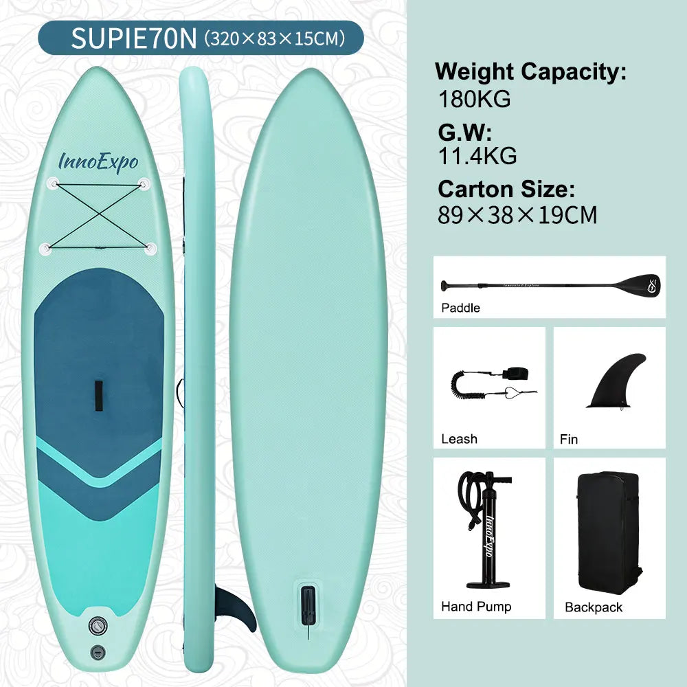 Stand up paddle gonflable coloris vert
