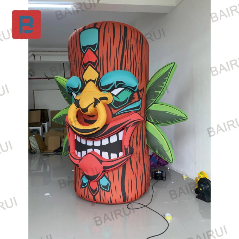 Décoration gonflable Tiki pour bar événementiel