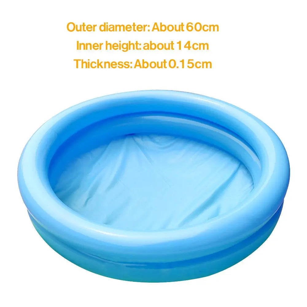 Vue rapprochée du PVC épais de la piscine gonflable bébé