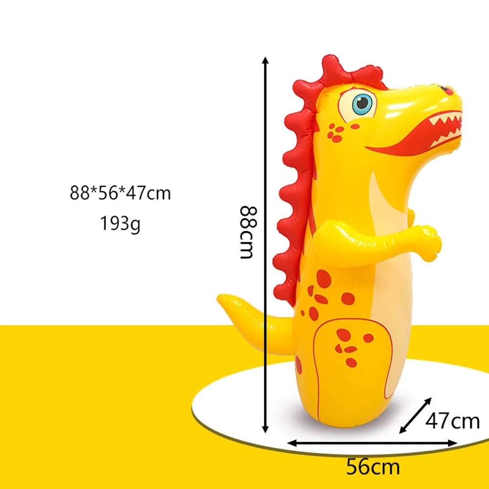 Sac de frappe gonflable dinosaure coloris vert