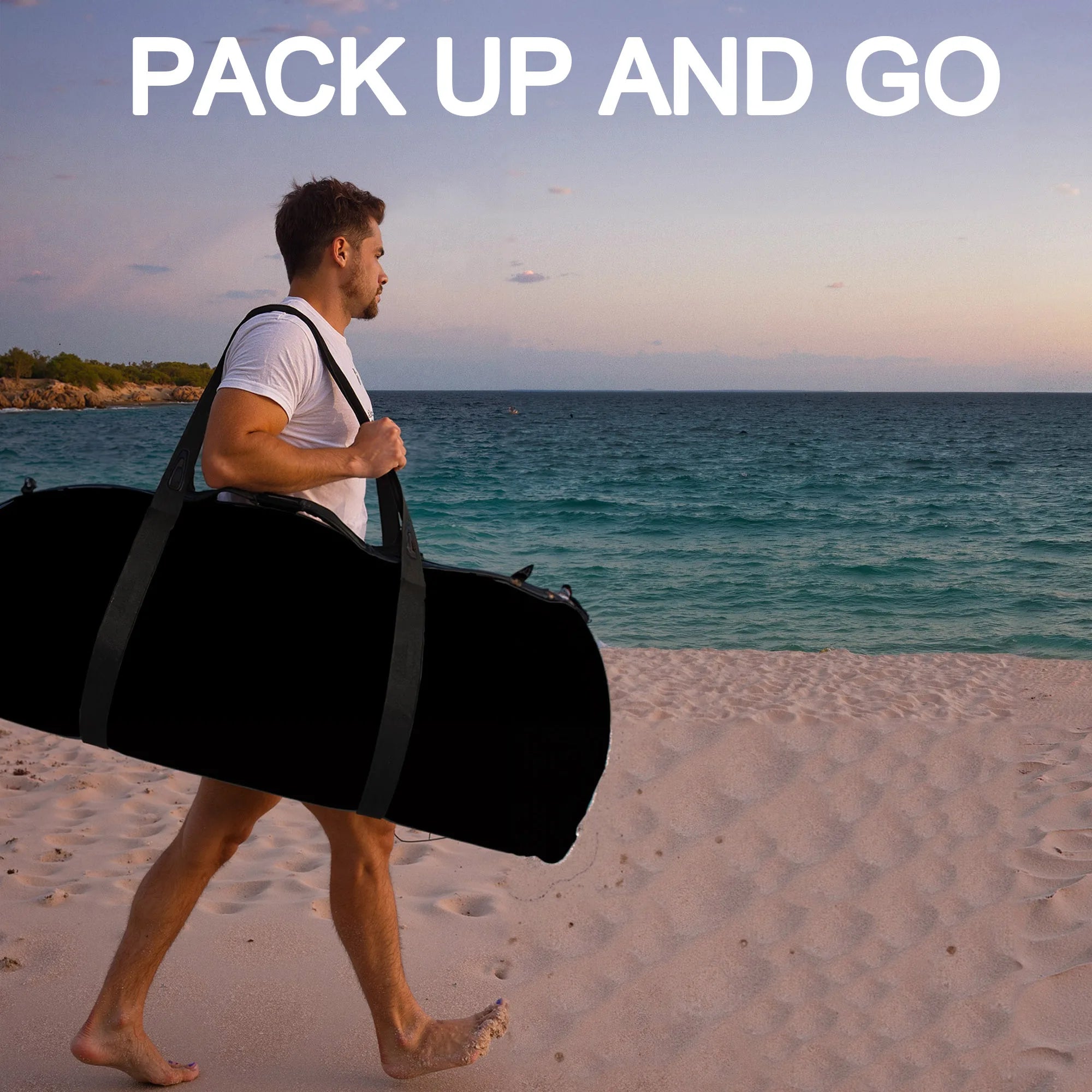 Plateforme flottante gonflable avec sac de transport