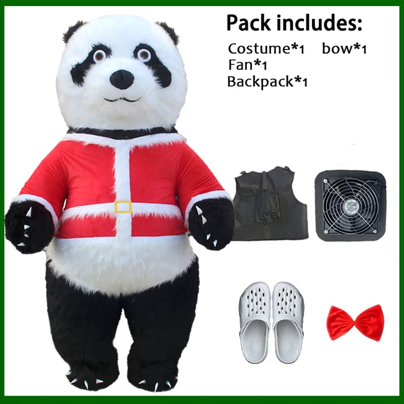 Costume gonflable panda ours polaire pour publicité 31