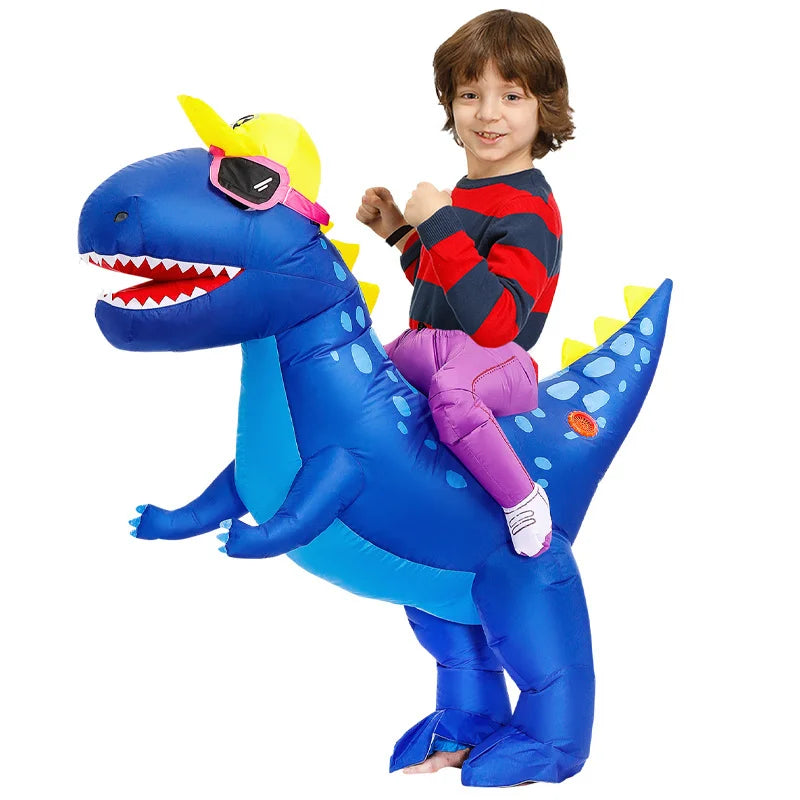 Costume gonflable Dinosaure porté pour Halloween
