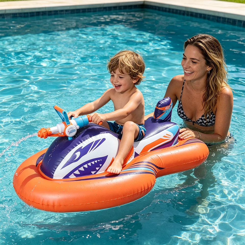Bateau gonflable enfant ete piscine
