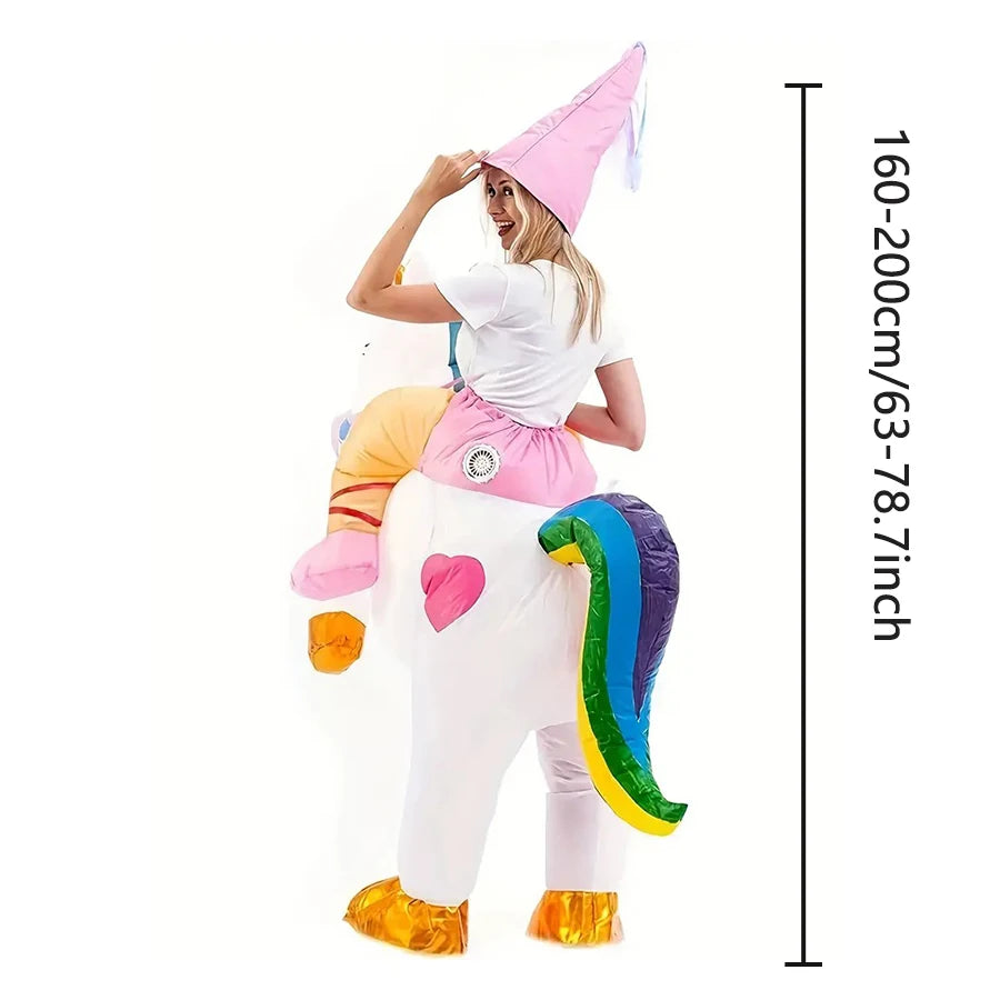 Déguisement licorne gonflable carnaval
