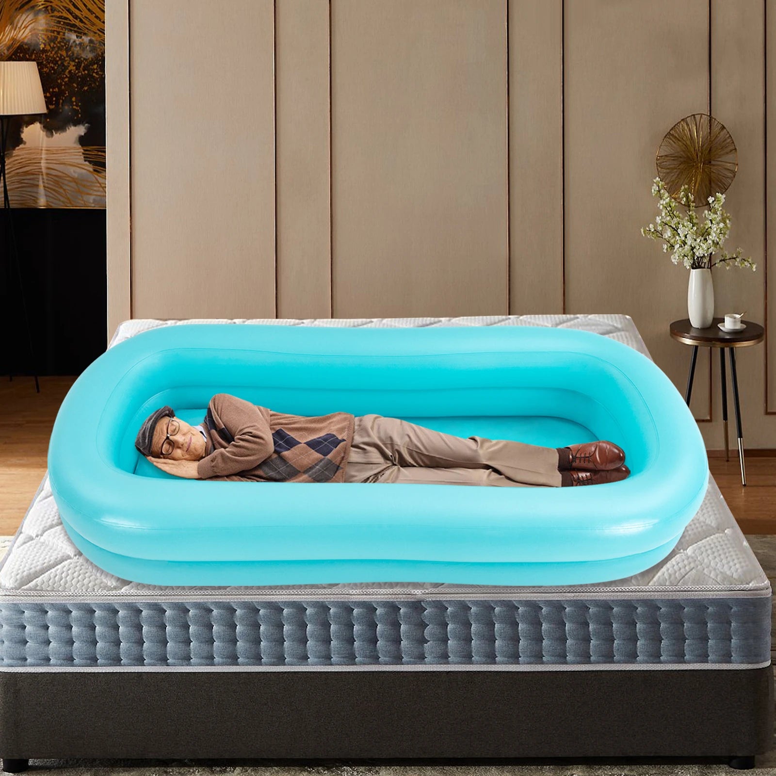 Baignoire gonflable médicale pour bain au lit