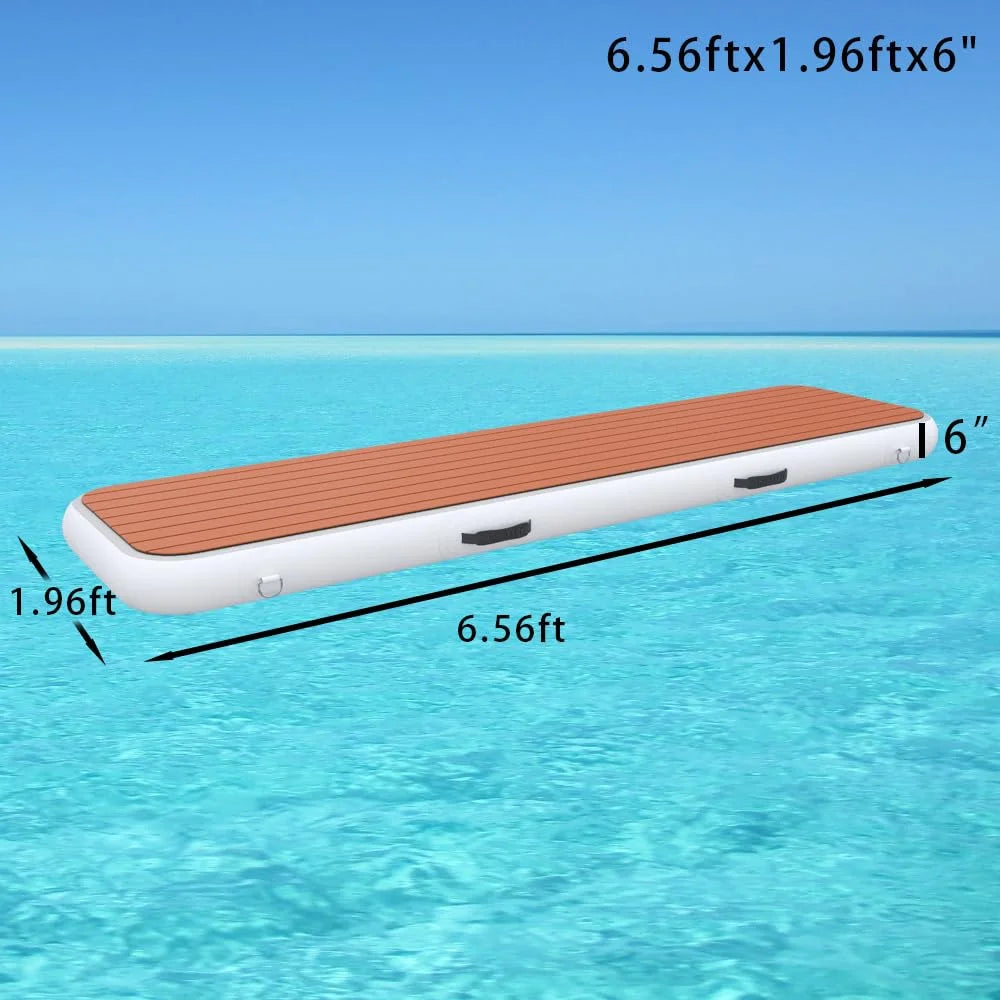 Plateforme flottante gonflable passerelle yacht