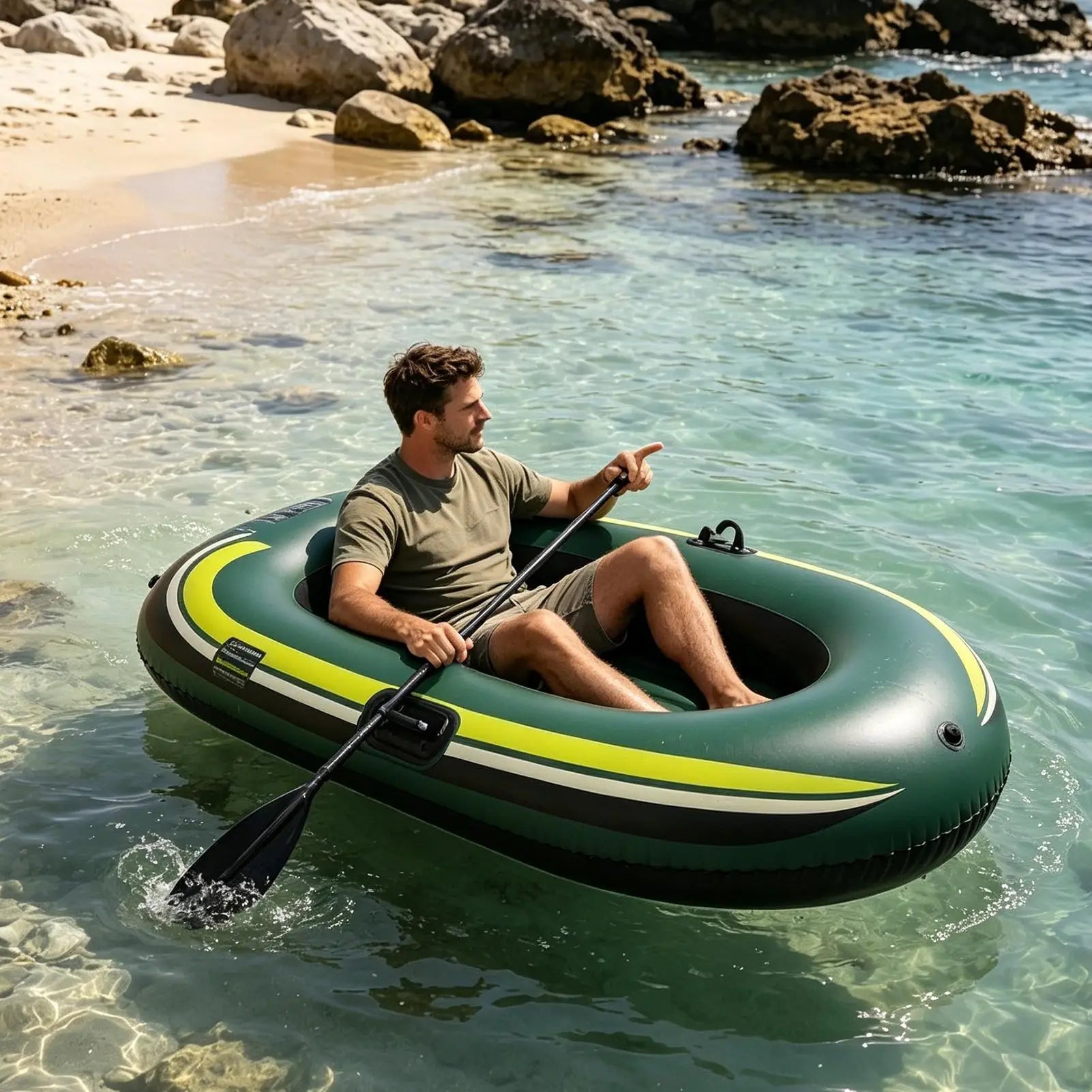 Détail du PVC épaissi du bateau gonflable compact