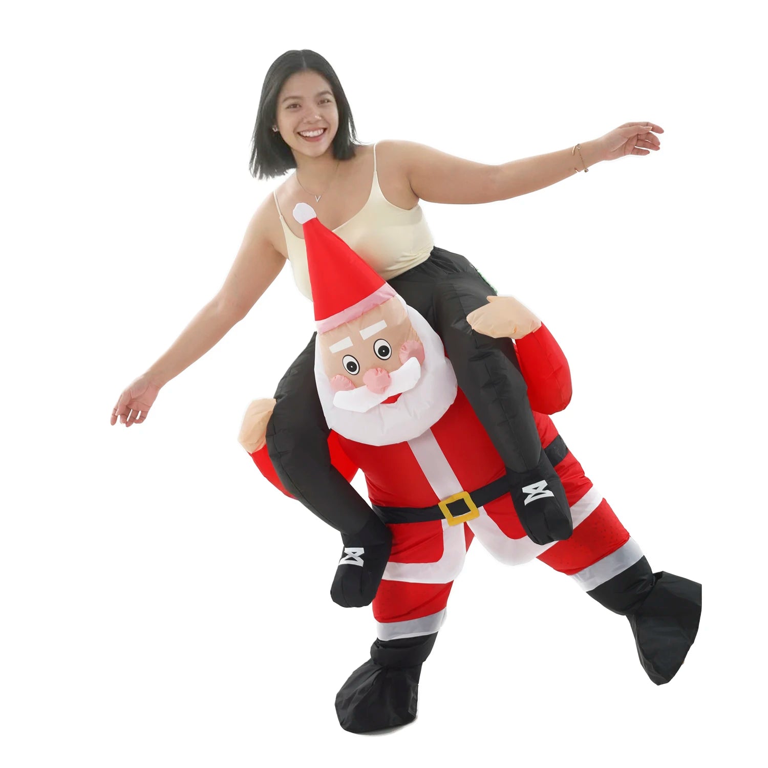 Combinaison gonflable père noël avec ventilateur