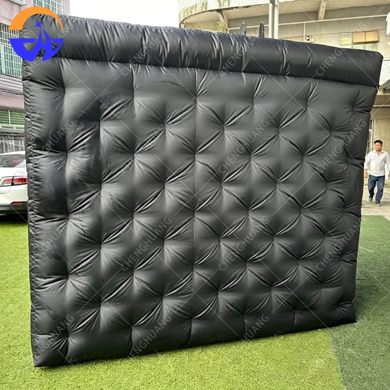Stand gonflable portable en tissu Oxford – vue de face