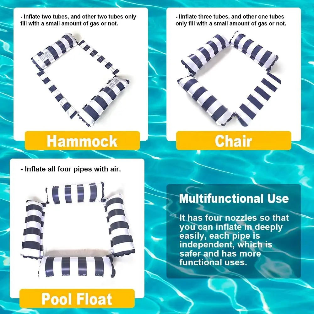 Flotteur matelas 4 tubes gonflable adulte piscine été