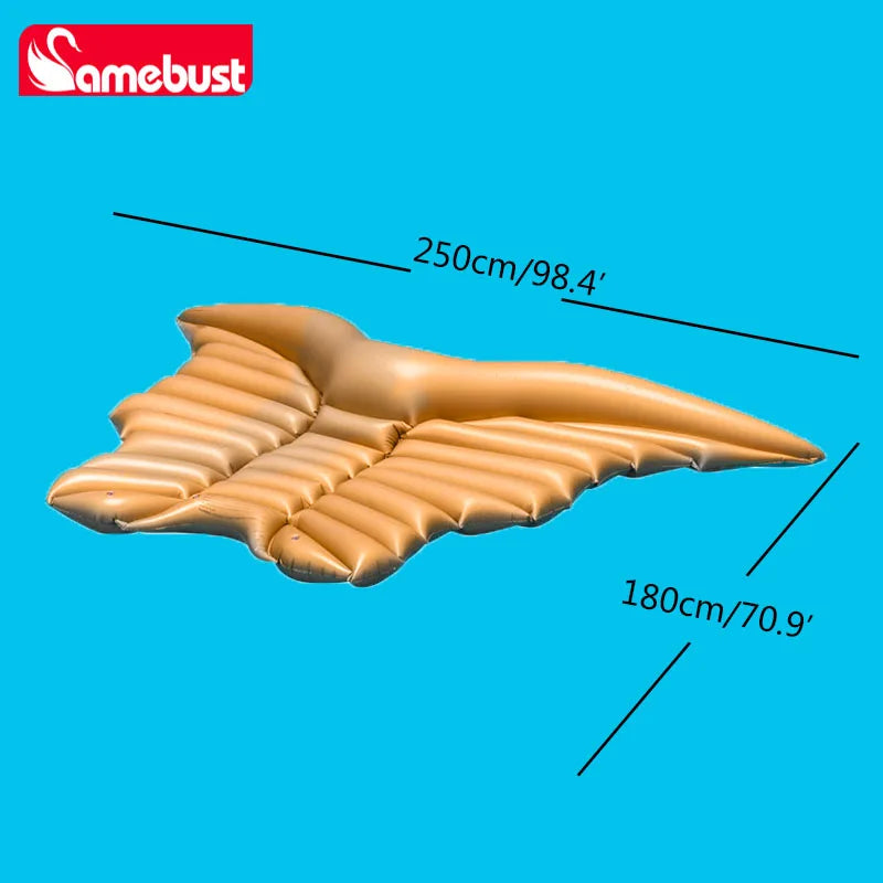 Bouée gonflable ailes ange PVC résistant