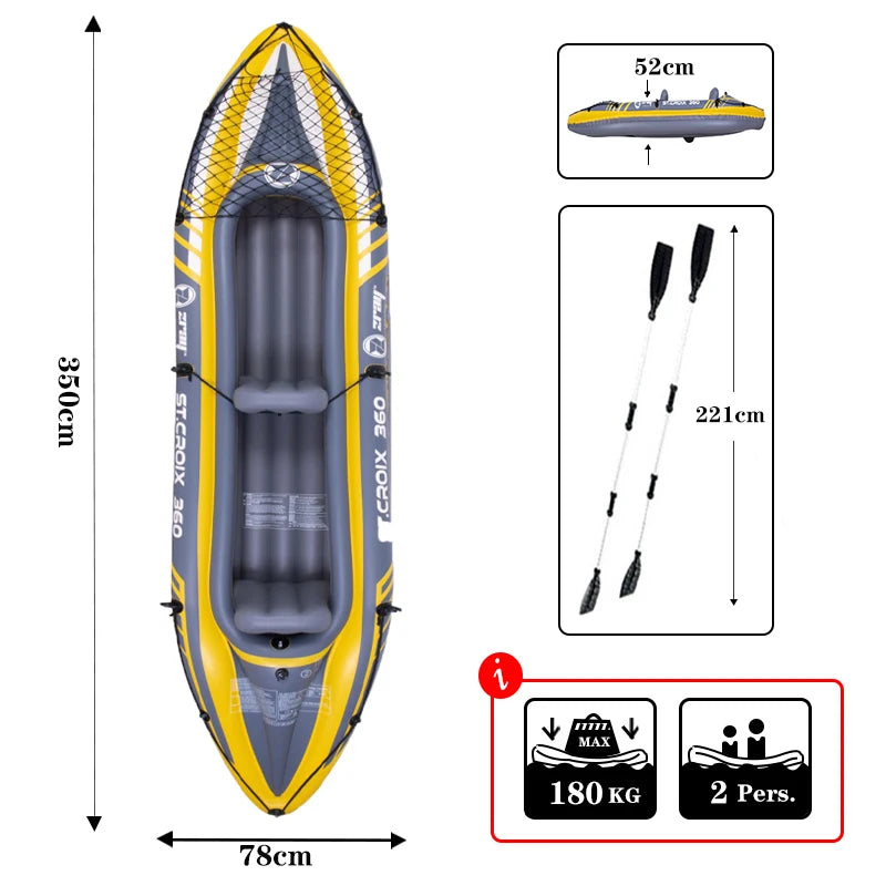 Kayak gonflable accessoires de transport