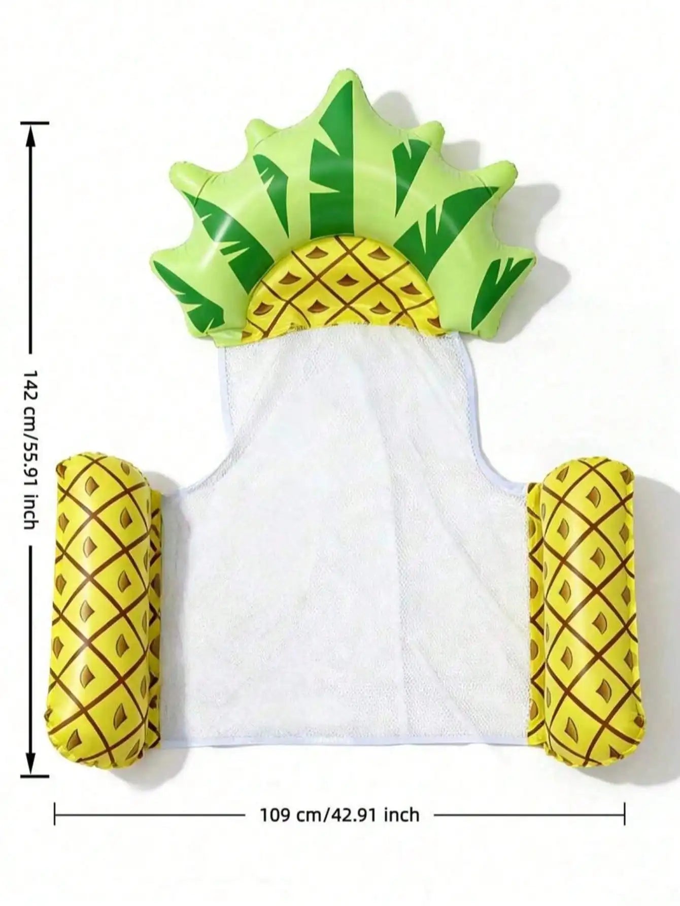 Bouée Gonflable Hamac Fruit Multicolore détail de la maille centrale 34