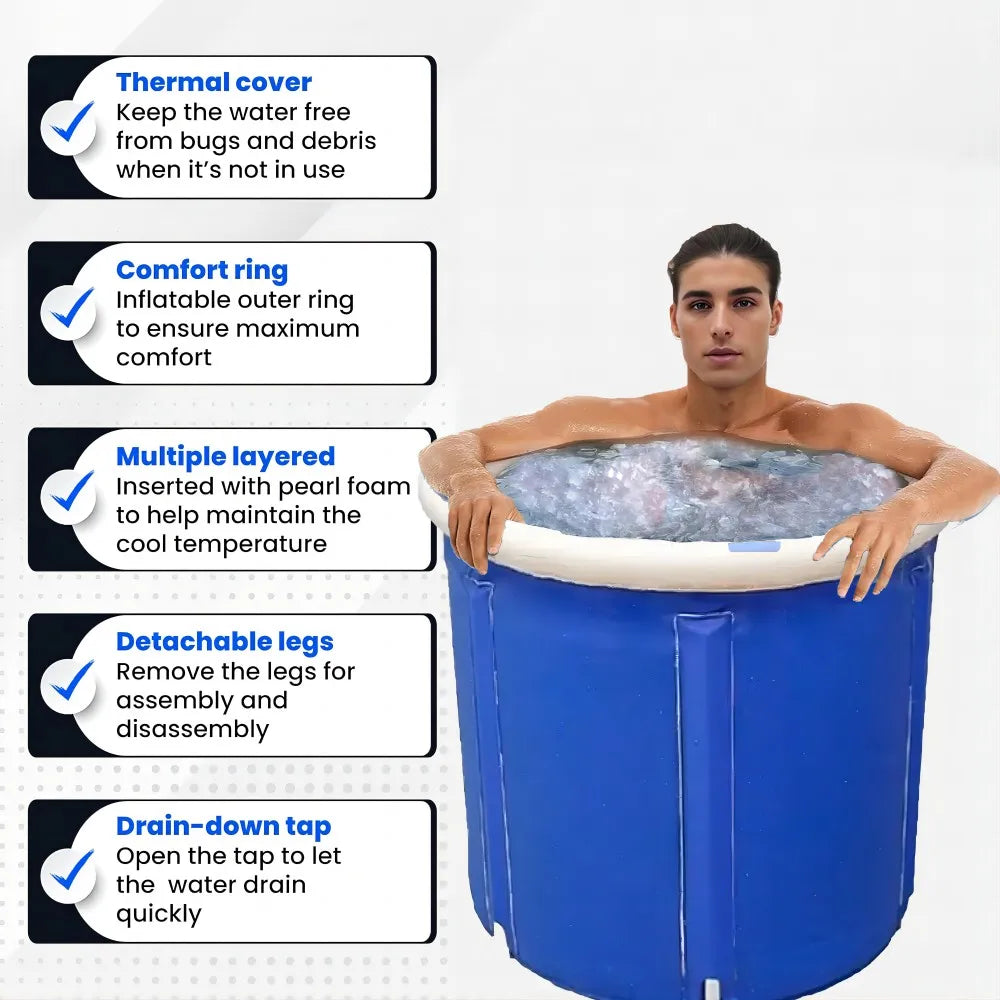 Baignoire gonflable de glace robuste en extérieur