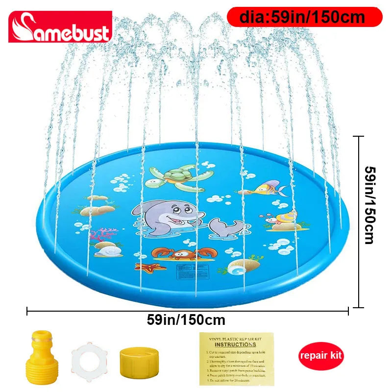 Décoration gonflable tapis aquatique détail PVC résistant
