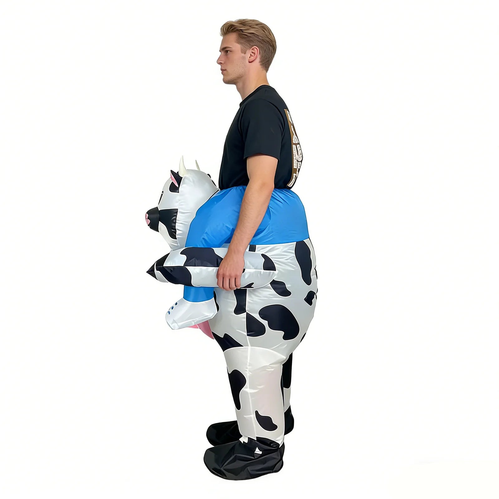 Déguisement gonflable vache Halloween vue de face