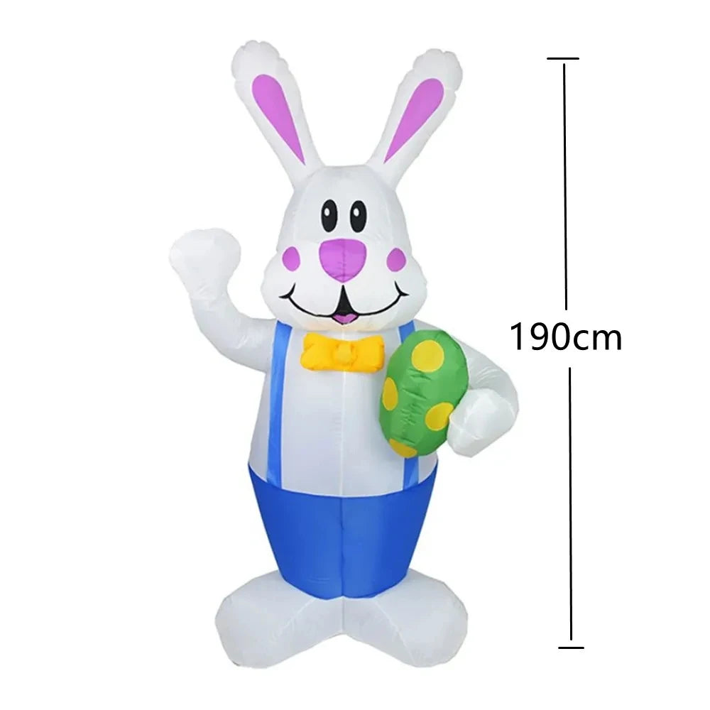 Gonflable Pâques 1,9 m rangé dégonflé en sac